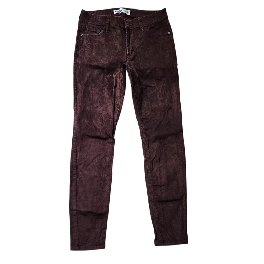 Old Navy Womens Rockstar Super Skinny Corduroy Pants Size 6 Brown Mid Rise